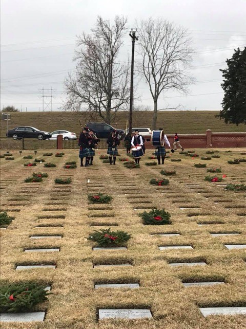 Wreaths Across America at Port Hudson, 2018